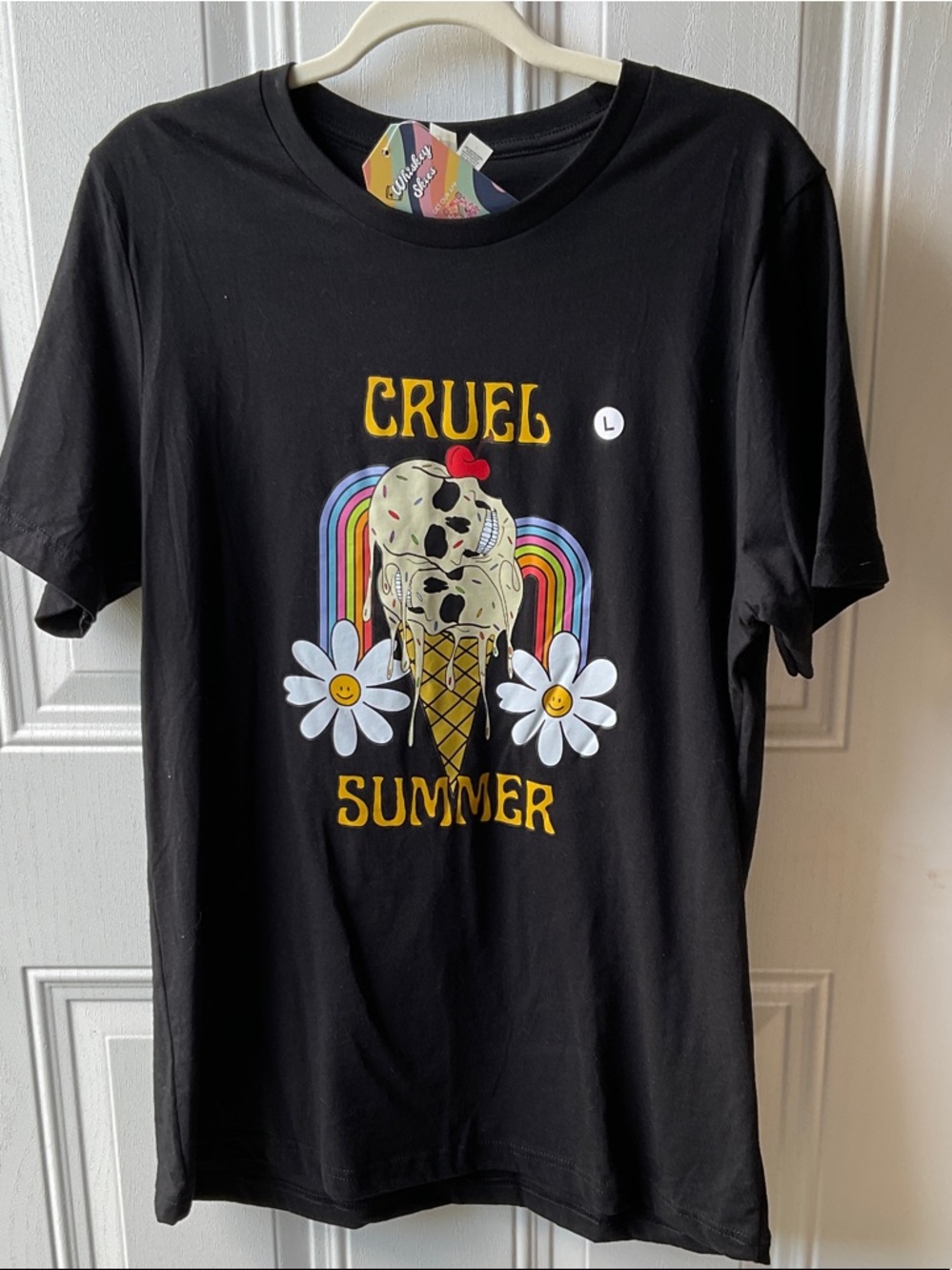 Bella Canvas Black 'Cruel Summer' Skull Ice Cream Tee